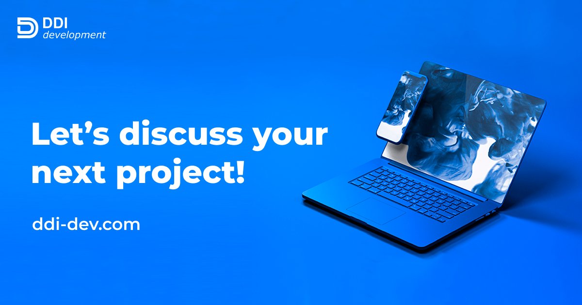 DDI_Development's tweet photo. Let��s discuss your project. The more details you provide the better.
Contact us at info@ddi-dev.com, skype: ddi.development
#webdevelopment #dedicateddevelopmentteams #softwaredevelopment https://t.co/KyVgu9xyau