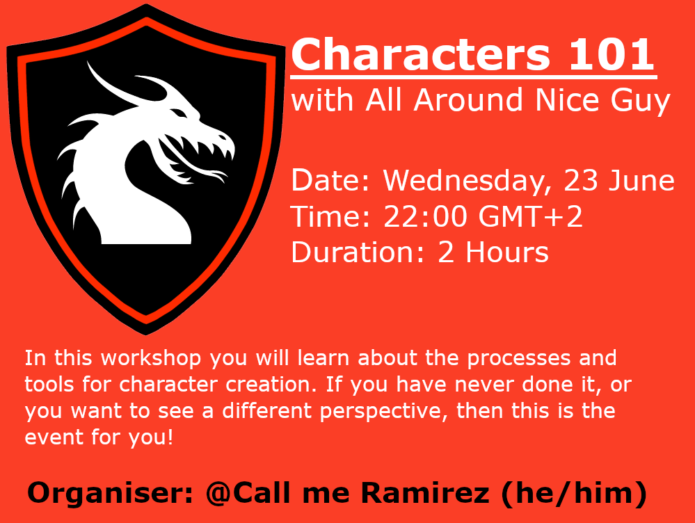 OneShotFridays's tweet photo. Want to learn the basics of character creation on D&amp;D 5e? Join our discord server https://t.co/2Ueq5bAuby - it is Wednesday evening

#DandD #DND #DMing #Critters #charactercreation #5e https://t.co/OdHxFtrdnx