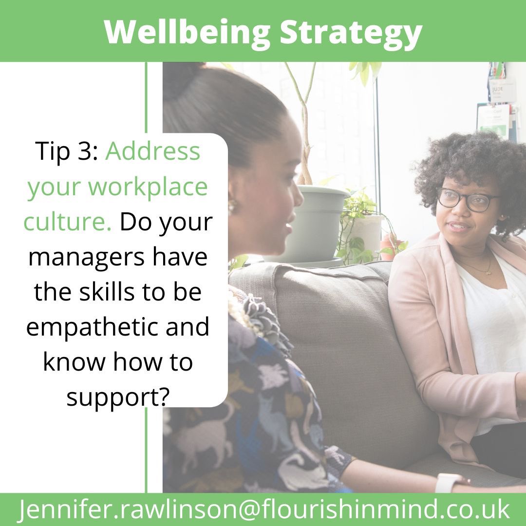 work_flourish's tweet photo. Day 3 of our Top Tips to implementing an effective Wellbeing Strategy. 

We have 3 open Mental Health First Aid courses coming up:
28th and 30th June- Halifax 9-5pm
5th-8th July- Online 9-11:30am
10th and 11th August- Halifax 9-5pm @Unmasked_MH 

#workplacewellbeing #mhfaengland https://t.co/toZnIOONUb