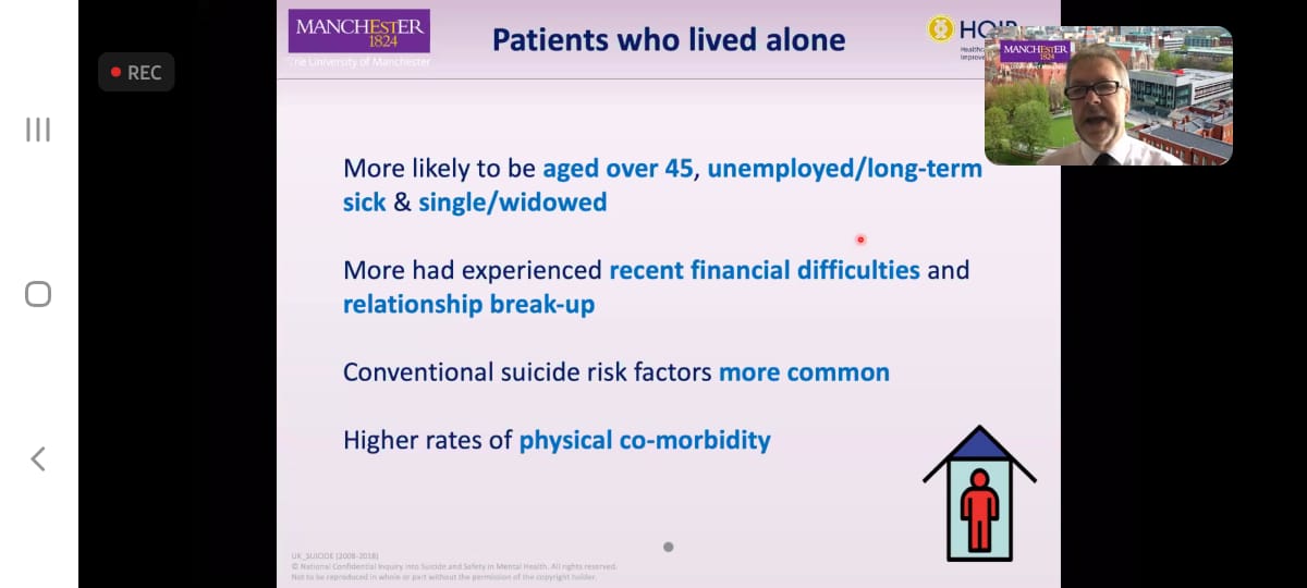 Di antara org yg bunuh diri, 48%nya hidup sendiri.

Slide berikut menunjukkan karakteristik orang yg hidup sendirian. Mana yg merupakan kompetensinya psikiater untuk bantu ya?

Kalo gini baru keliatan ya, bahwa bunuh diri itu butuh diatasi oleh kita bersama.