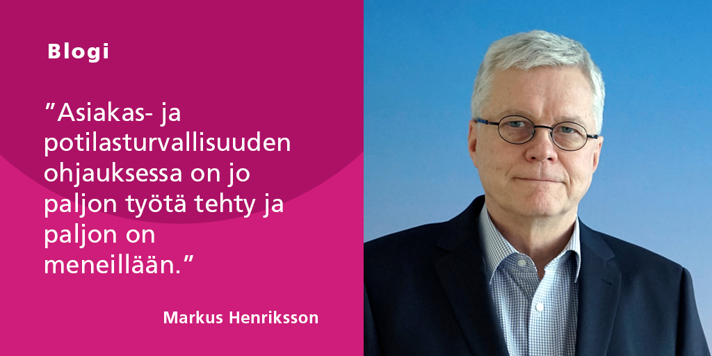 Ylijohtaja <a href="/HenrikssonMM/">Markus Henriksson</a> käsittelee blogissaan <a href="/VTV_fi/">Valtiontalouden tarkastusvirasto VTV</a>’n tarkastuskertomuksen tärkeitä havaintoja asiakas- ja potilasturvallisuuden ohjauksesta ja seurannasta. 
#asiakasturvallisuus #potilasturvallisuus #omavalvonta 

Lue lisää: valvira.fi/-/asiakas-ja-p…