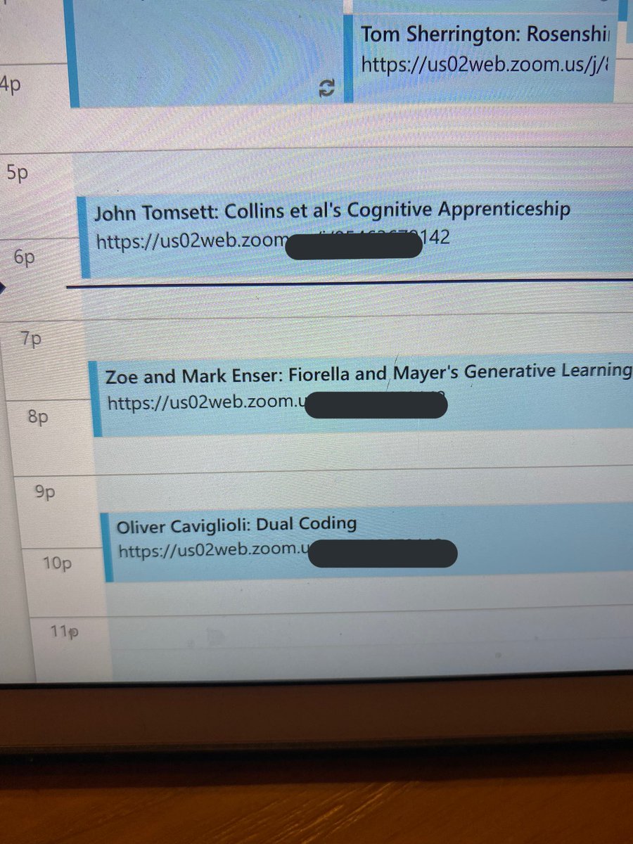 SIAInstitute's tweet photo. @teacherhead @johntomsett @EnserMark @greeborunner @olicav   First four of eight #masterclasses over two days: Research-Informed Teaching in Action. Our time zone means I’ll be up late both nights but what a line up #teachlearnlead https://t.co/fHm4IPpVxj