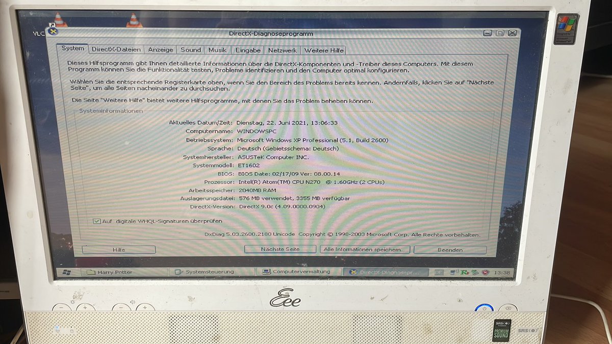 On1c0n3_hax's tweet photo. Let's see which Windows Versions are capable to run on this old AIO PC π₯΄ Like the 5 Dollar PC from Michael MJDπ‘ #giftedeeepc #weirdprojects #asus #asuseee #winxp #ubuntu https://t.co/A0UEwqQh5z