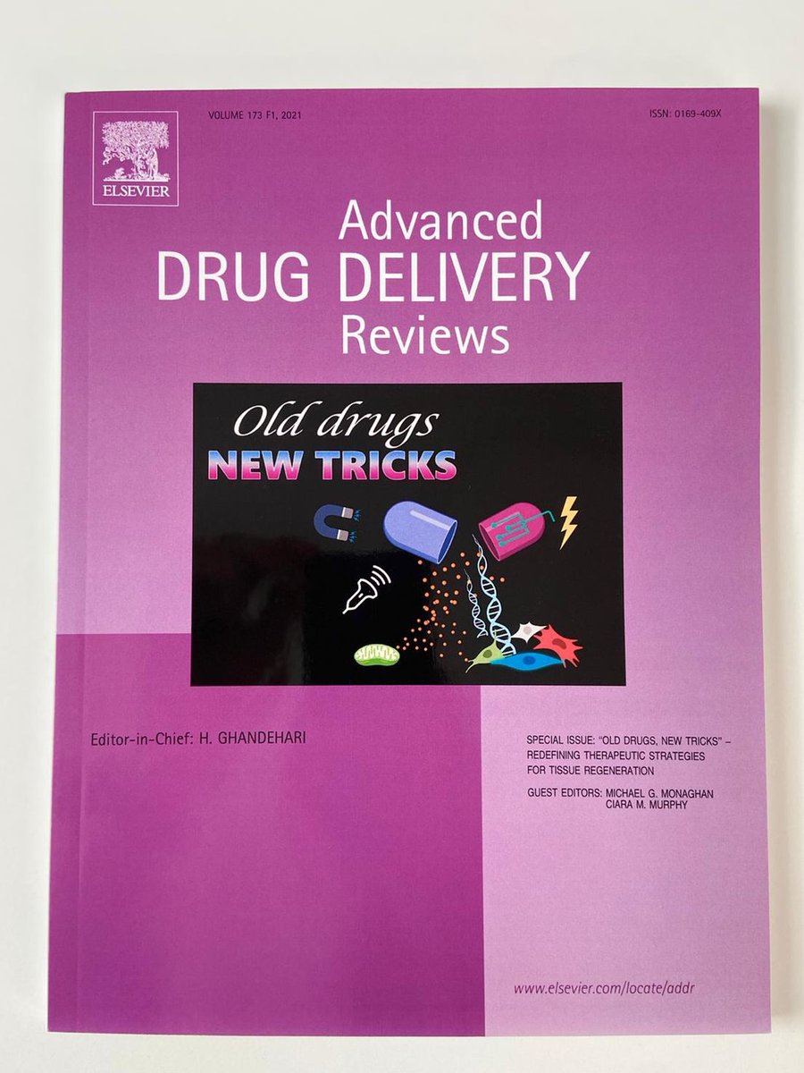 Nice surprise in the physical post today; Final Print of <a href="/cmurphy8868/">Ciara Murphy</a>'s and my Special Issue in <a href="/ADDReditors/">Editors of Advanced Drug Delivery Reviews</a> with our cover image prominently displayed. Thanks again to the reviewers, authors and editors for all their help with this.