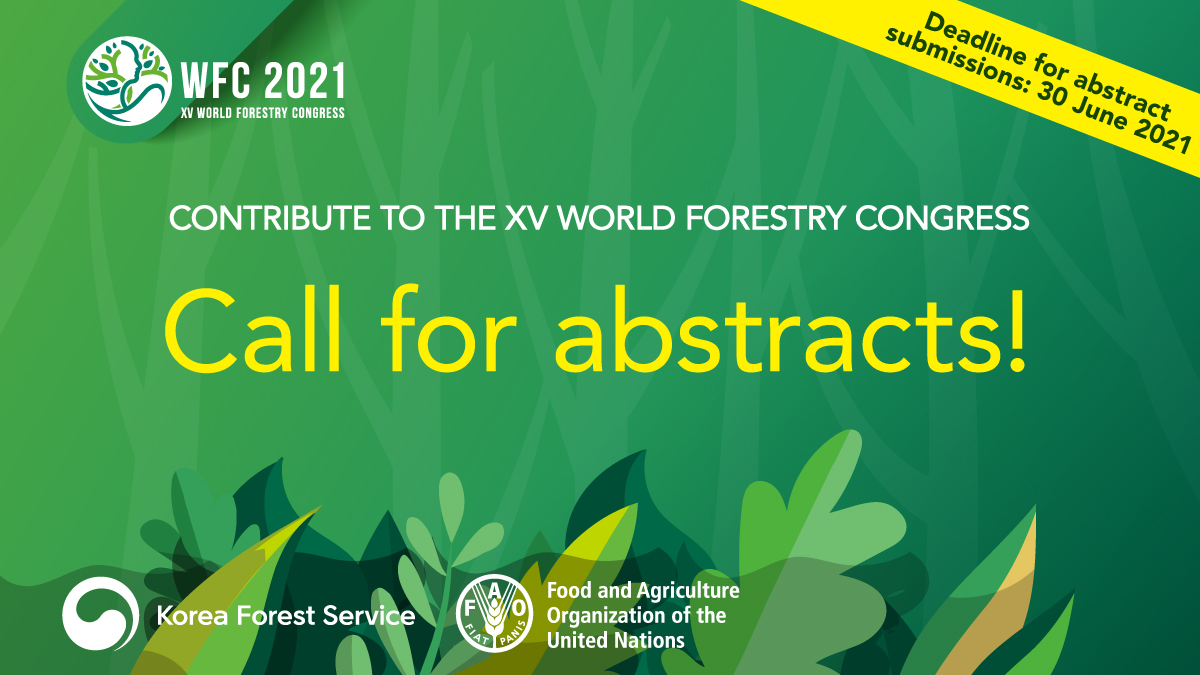 Does your work contribute to the health and well-being of people and the planet? 

Submit an abstract for XV World Forestry Congress! 

Congress speakers will be chosen from accepted voluntary contributions. 

Learn more: bit.ly/3nlqf4h

#WFCKorea #SDG15