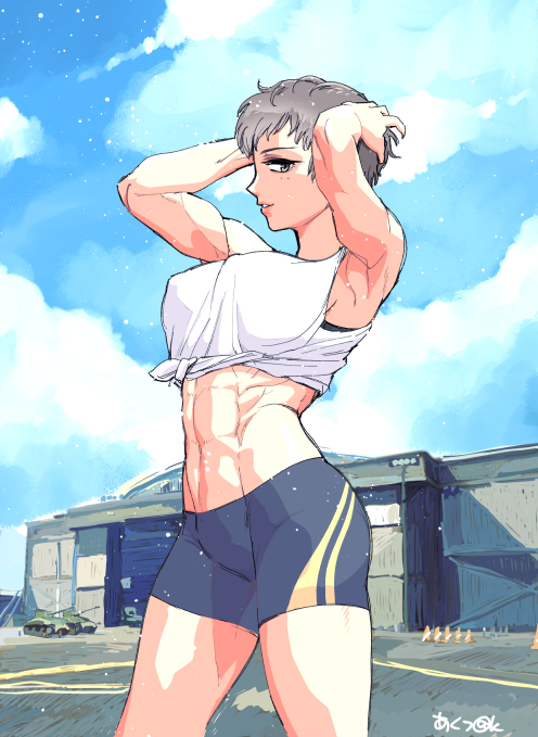 これはいろんなものが完全に迷子になってしまったご供養 ガーパン乙女ゲーでナオミパイセンの好感度がめちゃくちゃ上がると出てくるカット 