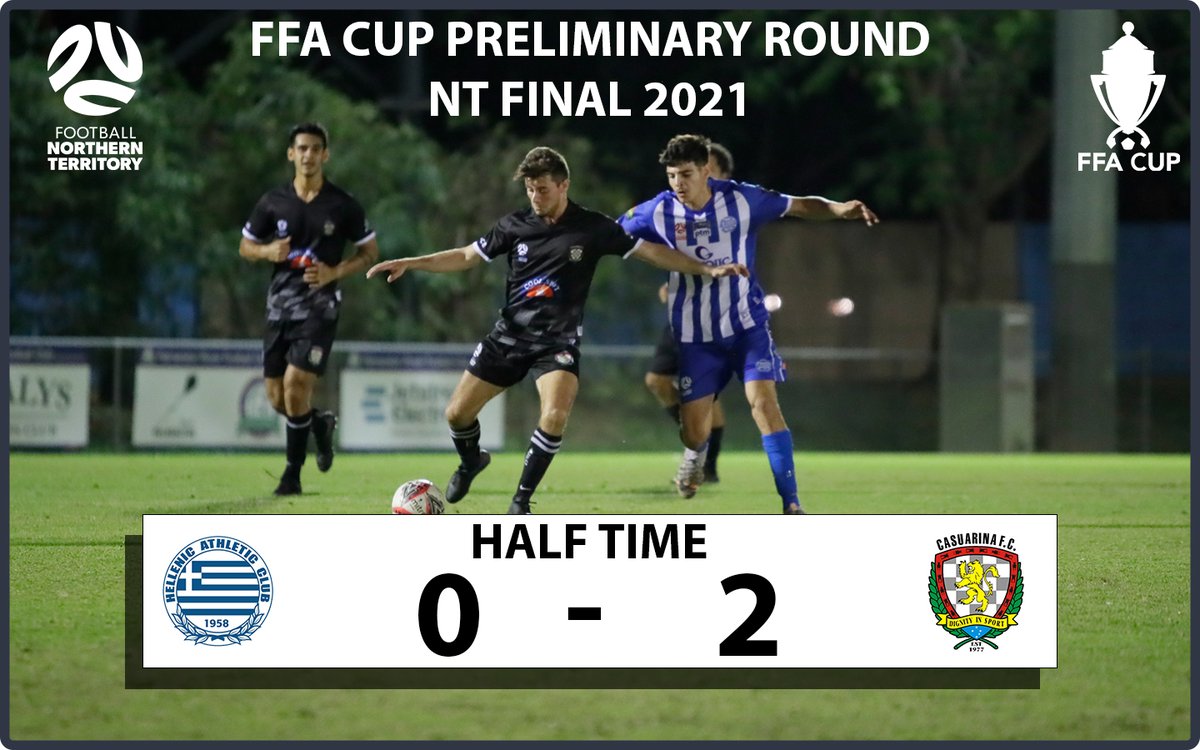 Half Time here at NT Finals for @FFACup  Preliminary Round. 
<a href="/hellenicac/">HellenicAthleticClub</a>   0 - 2 Casuarina Football Club
#FFACup #MagicOfTheCup #FootballNT
