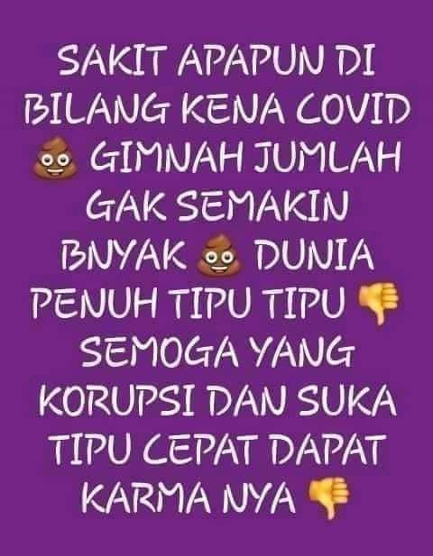 JhonaMerah's tweet photo. @TingweKretek @LsOwien kata nya wisma atlet penuh dengan pasien covid 19 itu cuma settingan rakyat di bawa kesana cuma untuk berpura pura sebagai pasien corona  pemerintah memang pinter membohongi rakyat apa kah anda masih percaya dengan covid 19 https://t.co/hNCFNTXcqn