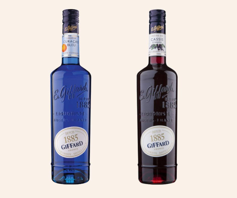 hotsaucedrinks's tweet photo. There's a couple more options available in our @GiffardLiqueurs range this week.  You can find Blue Curacao and Cassis (Blackcurrant) under codes 23405 &amp; 82113. https://t.co/NrQ2W57qLr
