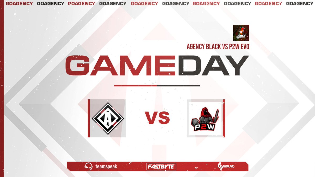 agency_clan's tweet photo. 🏆 - @GGPTorg
⚔️ - Agency Black 🆚 @EsportsP2w EVO
🗺 - TBA
🕒 - 15H
📺 - https://t.co/6IskARKHA7

#GOAGENCY 🔴⚪⚫ https://t.co/9auzbZCfm0