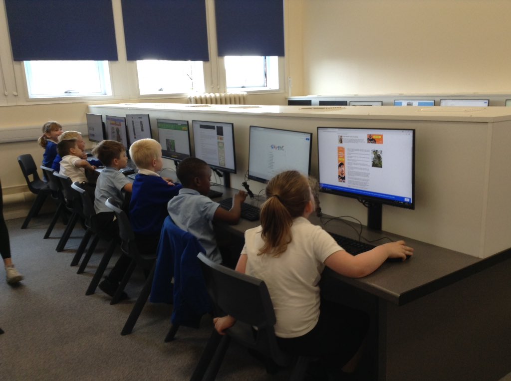 latimerprimary's tweet photo. #ClassKB have worked hard in the ICT suite today. We have learnt how to log on and off, open a word document, change text styles, size and colour and also learnt how to search for facts on Google. The children really enjoyed learning these new skills 👍🏻 #LatimerICT #enthusiasm https://t.co/Y6xt1rYocM