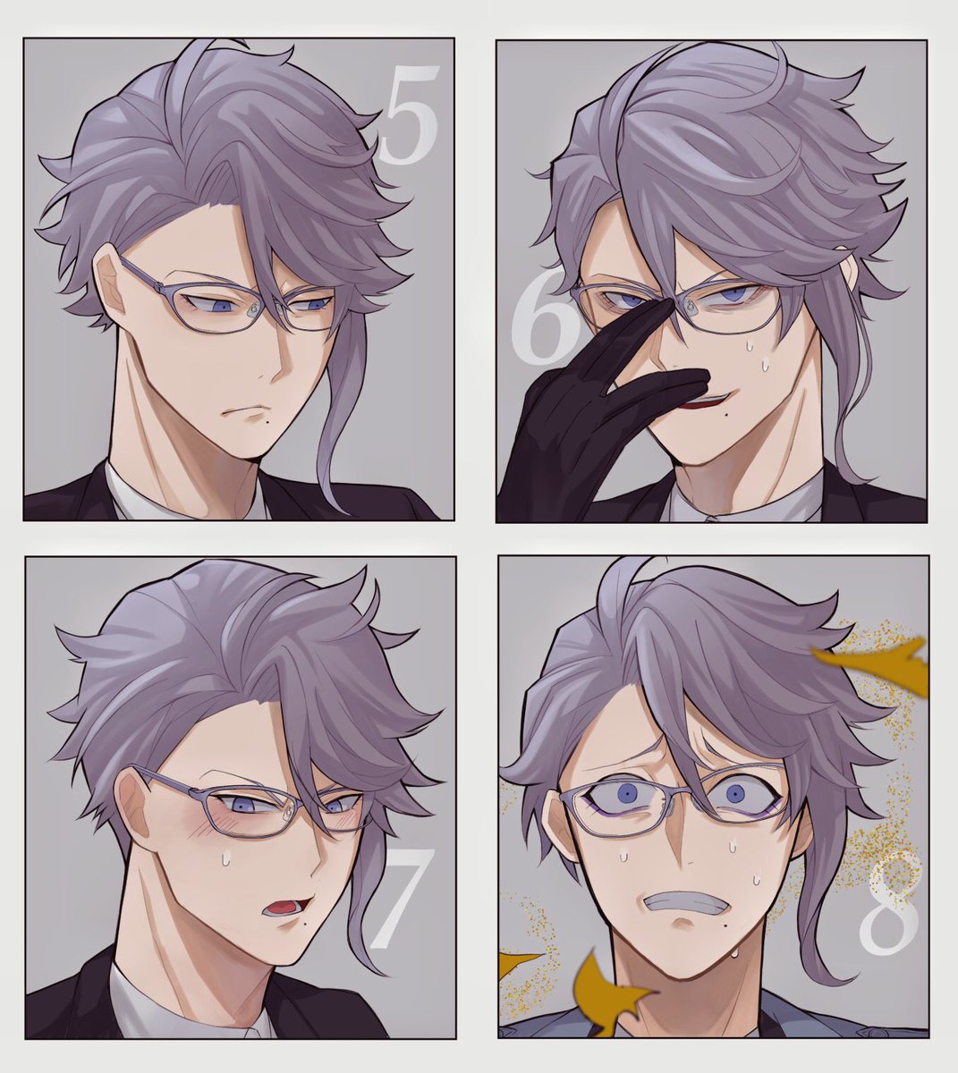 #表情練習に1rtで笑顔2rtで泣き顔3rtでおこ顔4rtでゲス顔5rtでスネ顔6rtで眠い顔7rtで照れ顔8rtで絶望顔描く9rt以上で最大の力振り絞ってエロ顔描く見た人もやる
推しの顔面をたくさん描けて大満足でした…ありがとうございました!! 
