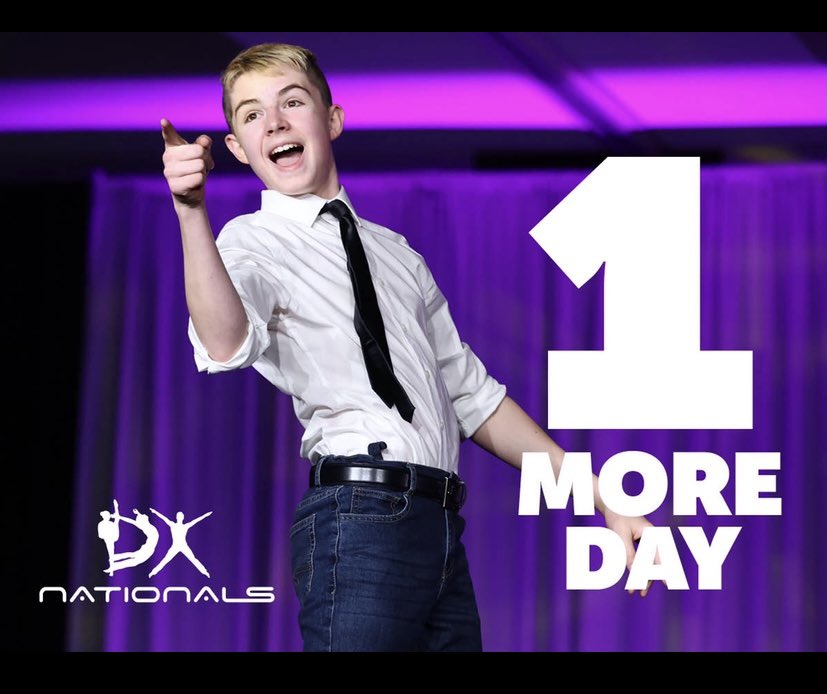 DXDanceEvents's tweet photo. Tomorrow! Can’t wait! #dxnationals #DX2021 #dxeventsofficial https://t.co/rkGUbnRVZZ