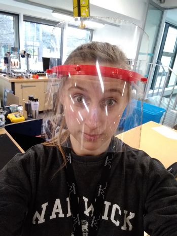 WarwickEngineer's tweet image. As the COVID-19 pandemic took hold last year, PhD researcher Elizabeth Bishop 3D printed hundreds of PPE face shields for the NHS using the 3D printing facilities in the University’s Engineering labs. warwick.ac.uk/newsandevents/… #INWED21 @inwed1919 #engineeringheroes #wespartner