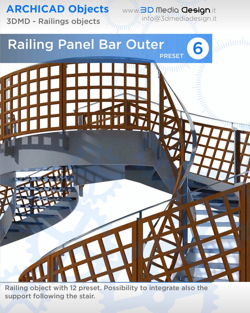 Archicad Railing Objects
3DMediaDesign - Update v.4.6 available

3dmediadesign.it/objects.html

#Archicad #fRailing #Graphisoft #BIM #Buildinginformationmodieling #BIMX #ArchicadUser #archicadrender #Buildinginformationmodeling #archicaddesign #Archicad24 #OpenBIMhdr #BIMcloud