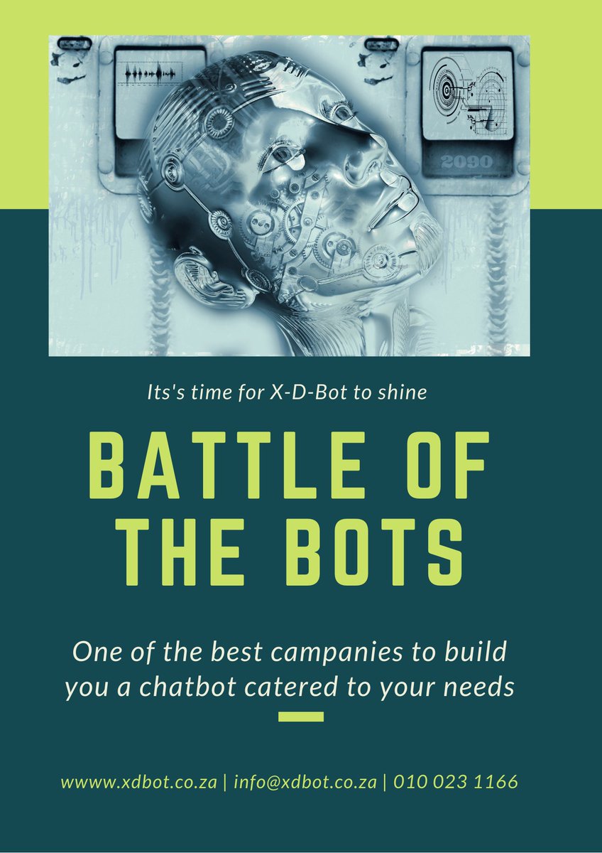 NoApp_za's tweet photo. We are about to take over the AI industry and provide you with one of the best chatbots...
It's our time To SHINE!!!
#innovation #Chatbots #WhatsApp #whatsapp_solutions #startups #xdbot https://t.co/UFgXMzSLX5