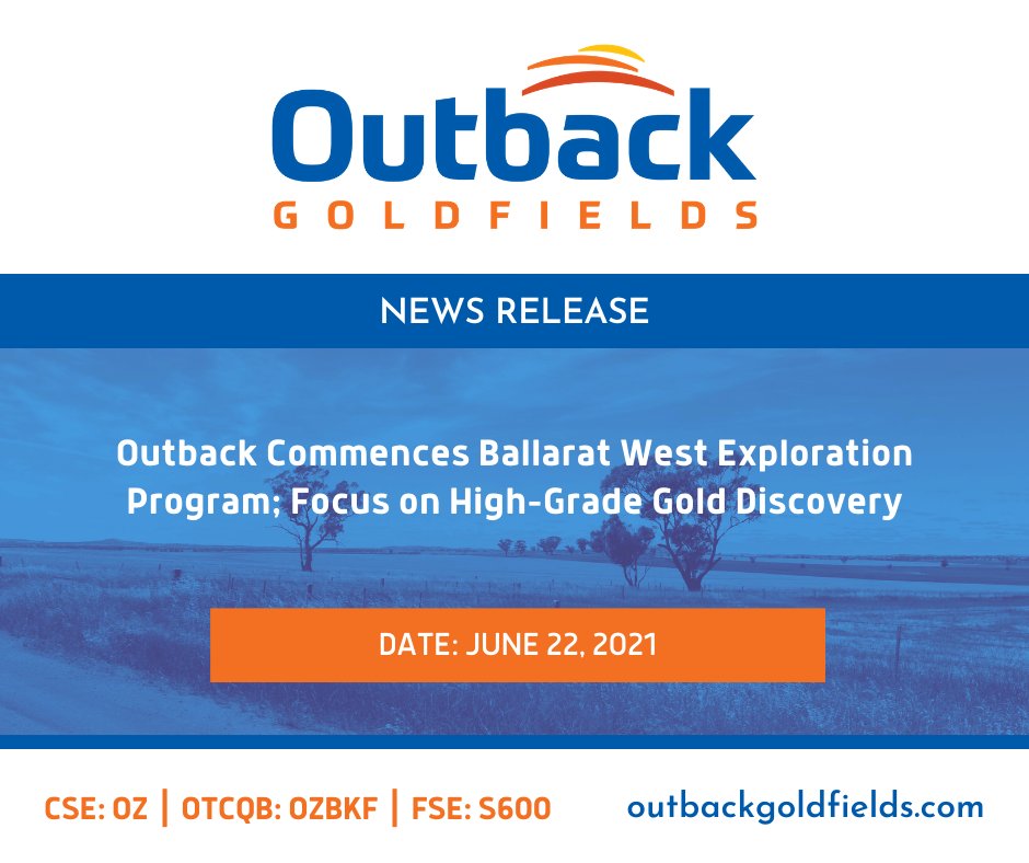 ValkeaResources's tweet photo. NEWS| Outback Commences Ballarat West Exploration Program; Focus on High-Grade Gold Discovery https://t.co/N6cMWDbclW
$OZ #Mining #ExplorationProgram #VictorianGoldfields #BallaratWest #HighGrade #Gold #GoldMining #JuniorMining #Stocks #MiningStocks #StocksToWatch #PennyStocks https://t.co/ZRJ0KsvQV6