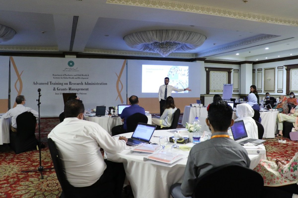 A big thanks to AKU colleagues, Talha Ahmed &amp; Aly Jafferani from Human Resources and Finance respectively for continuing the amazing learning for the participants of the Advanced Training on Research Administrators and Grants Management <a href="/AdilHaiderMD/">Adil Haider</a> <a href="/AKUGlobal/">Aga Khan University</a> <a href="/MirAsgharAliKh1/">Mir Asghar Ali Khan</a>
