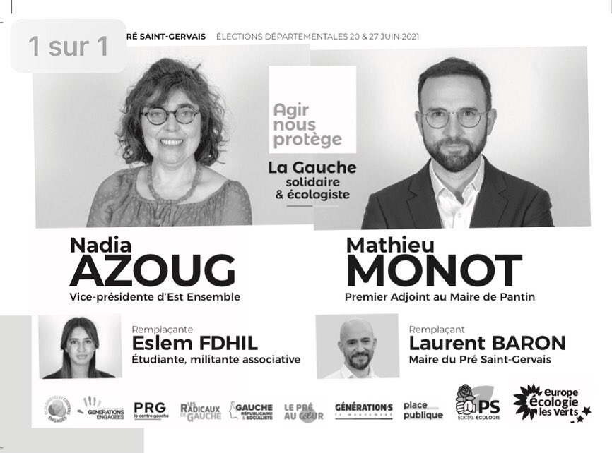 AgirPantinLePre's tweet photo. Dimanche faisons gagner la gauche et l’écologie!
👉 Aux départementales, avec l’accord de désistement du binôme arrivé 2nd au 1e tour, nous sommes les seuls à nous maintenir. C’est à la fois un honneur et une lourde responsabilité qui s’annonce : celle de vous représenter au #CD! https://t.co/tfkVvmoIBb