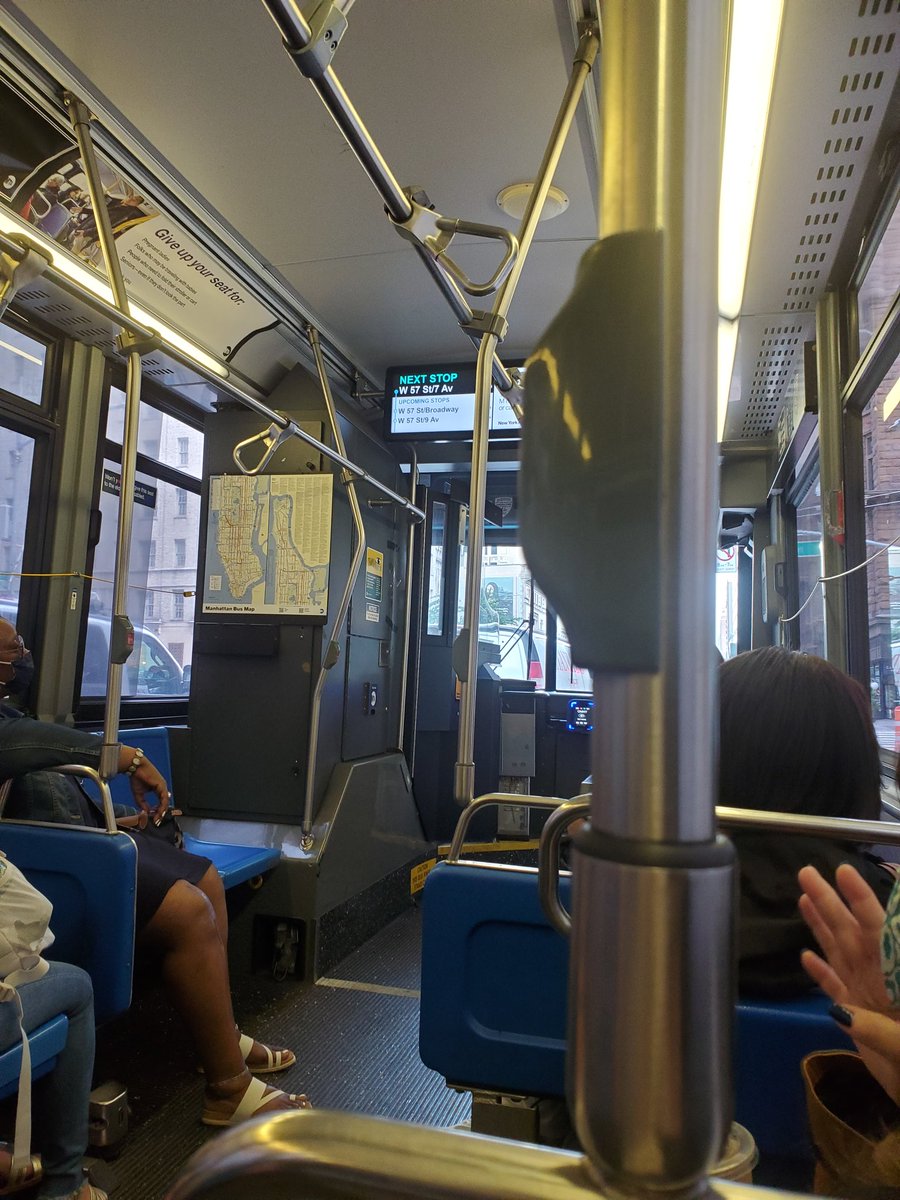 SSBellTX's tweet photo. @MTA ummm people eating on m57 NOW no mask.  This is unacceptable  #wearyourmask #bus=maskon https://t.co/9Wj0CpSsql