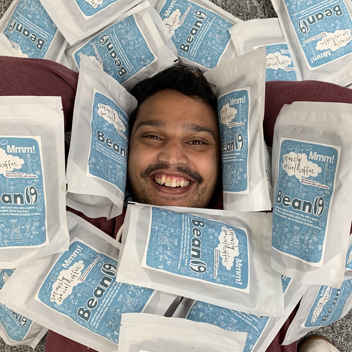 We've got #COFFEE
Our team (mentored young adults with disabilities) are beyond excited this morning as our delicious new brand of coffee, has just arrived from the roasters! We'll be officially launching BEAN19 TOMORROW!!!!!

#supportingyoungadultswithdisabilities #notforprofit