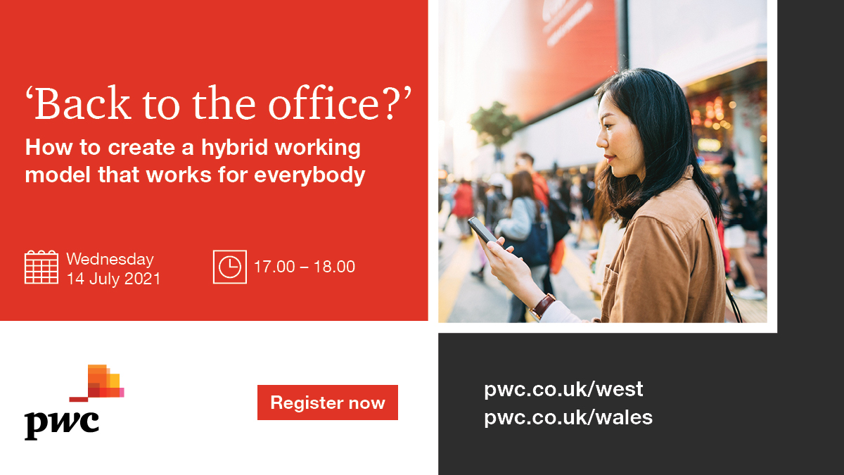Nick_D_Rowe's tweet photo. .@PwC_West &amp; @PwC_Wales are hosting a #HybridTransformation event on 14 July. Join us to explore how you can create a hybrid strategy that works for you, your people and society. Register here https://t.co/8WcTeNsSrB. https://t.co/vTmFWlFKoi