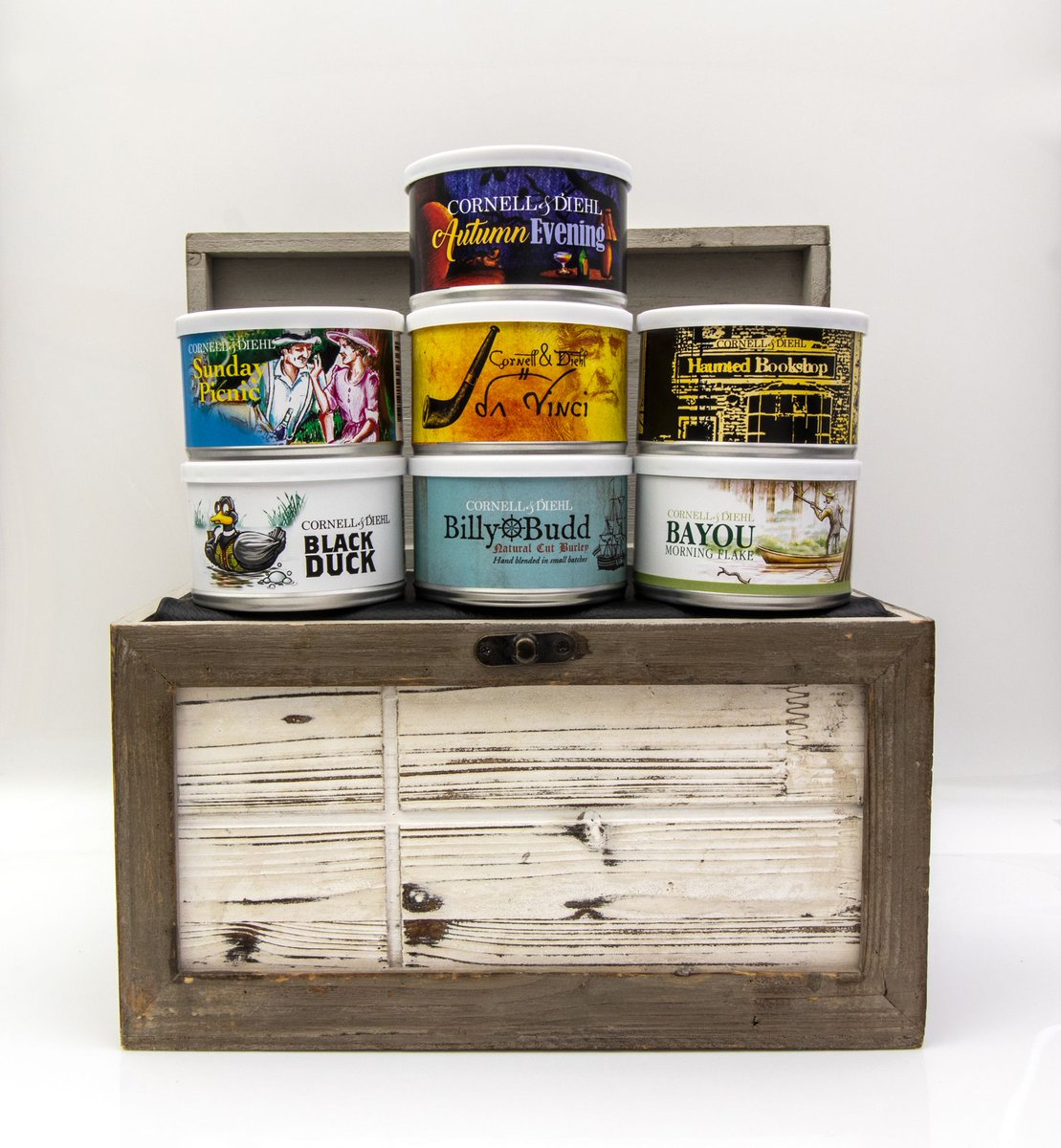 Smoking_Pipes's tweet photo. From now until June 29th, save 15% on all Cornell &amp; Diehl tinned pipe tobacco. Whether you’re looking for a tasty aromatic or a bold Burley blend, it’s the perfect time to find a new, cellar-worthy favorite. 
https://t.co/y8Tyt8TtRD https://t.co/60do6BNhEc