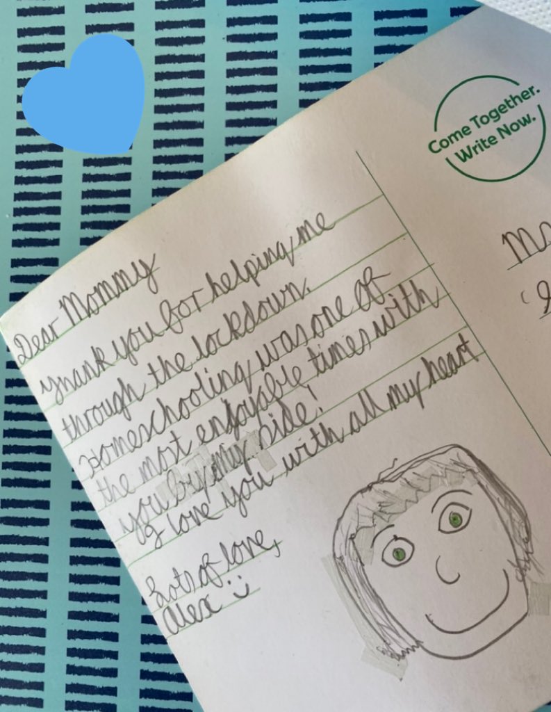 1dor's tweet photo. Look what arrived in the post!π @Postvox β€οΈ Written and mailed during this last school term of 6th class.βοΈπ¬π Aw! Wonderful surprise, Thank you @Postvox for running #ComeTogetherWriteNow βοΈπ¬βοΈβ€οΈ https://t.co/63vTBZPOwG