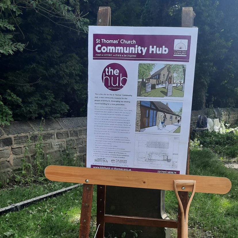 kilnhurstchurch's tweet image. What an absolute joy for us to hold the ground-breaking ceremony for our Community Hub. Members of the project team and invited guests joined us for a short time together. Our vicar @andybrewerton said a few words and committed the project to God in prayer.