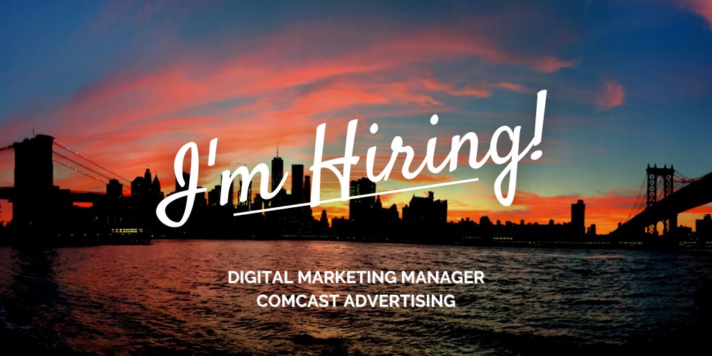 TerraIncognita's tweet photo. Today's a great day to apply for your next awesome opportunity! I am looking to hire a #socialmedia expert to oversee #socialstrategy and programs for @effectv at @ComcastAd. 

Details: https://t.co/xY5WwkSQvr 

#marketingtwitter
#socialmediajobs
#marketingjobs
#jobsinnyc https://t.co/7TYpiAwIHj