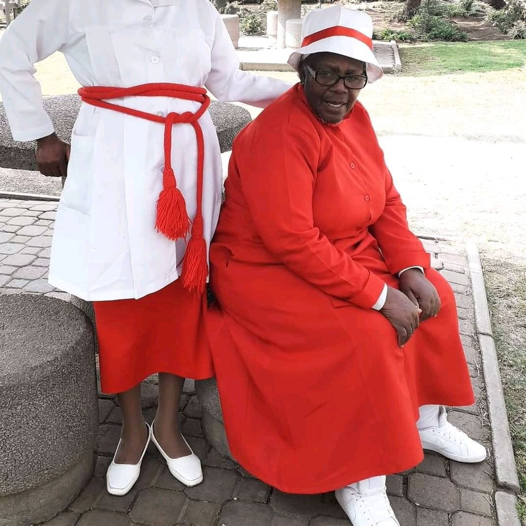 StMosesChoir's tweet photo. The unknown truth is that the famous song "Thapelo Tsa Lona di tla nyolohela hodimo ho Ntate" /"Re Bineng Hosana, hosana hodimo, hosana hodimo ho Ntate" is originally composed by this woman here Mrs Sophia Maqueen Makhanya. Originally by St. Moses Choir. #DidYouKnow #unknownfact https://t.co/l5xq22U8r5