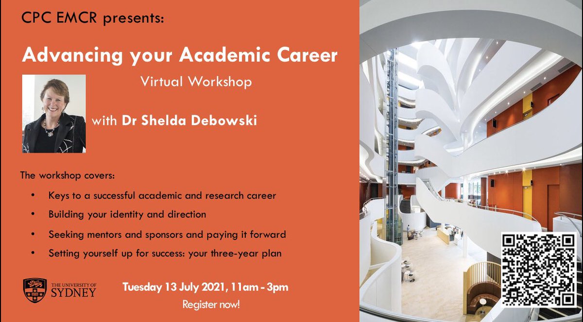 CPC_EMCR's tweet photo. 🎓ACADEMIC PROMOTION WORKSHOP🎓

Back by popular demand, Dr @SheldaDebowski will help you accelerate your career to the next level and guide you to creating a 3-year plan

Register now: https://t.co/8PGYpniGZ4
#EMCR #PhDlife #phdchat @TheMatilda_USyd @cpc_msk @CPC_Westmead https://t.co/EcSFs3llDo