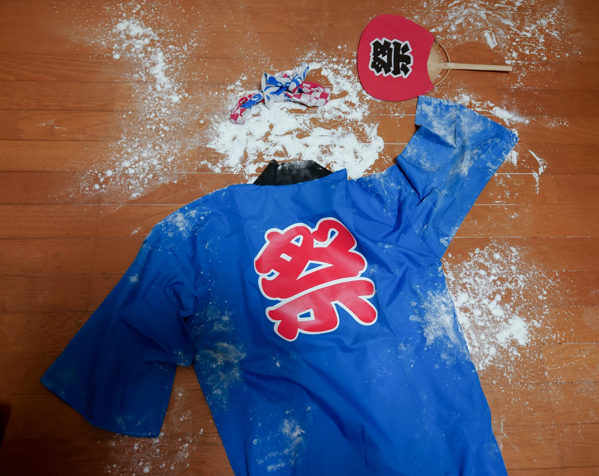 片栗粉落としちゃったので・・・。折角だから“宇宙人に殺人光線で灰にされた人類最後のお祭り男“でもやっておくか