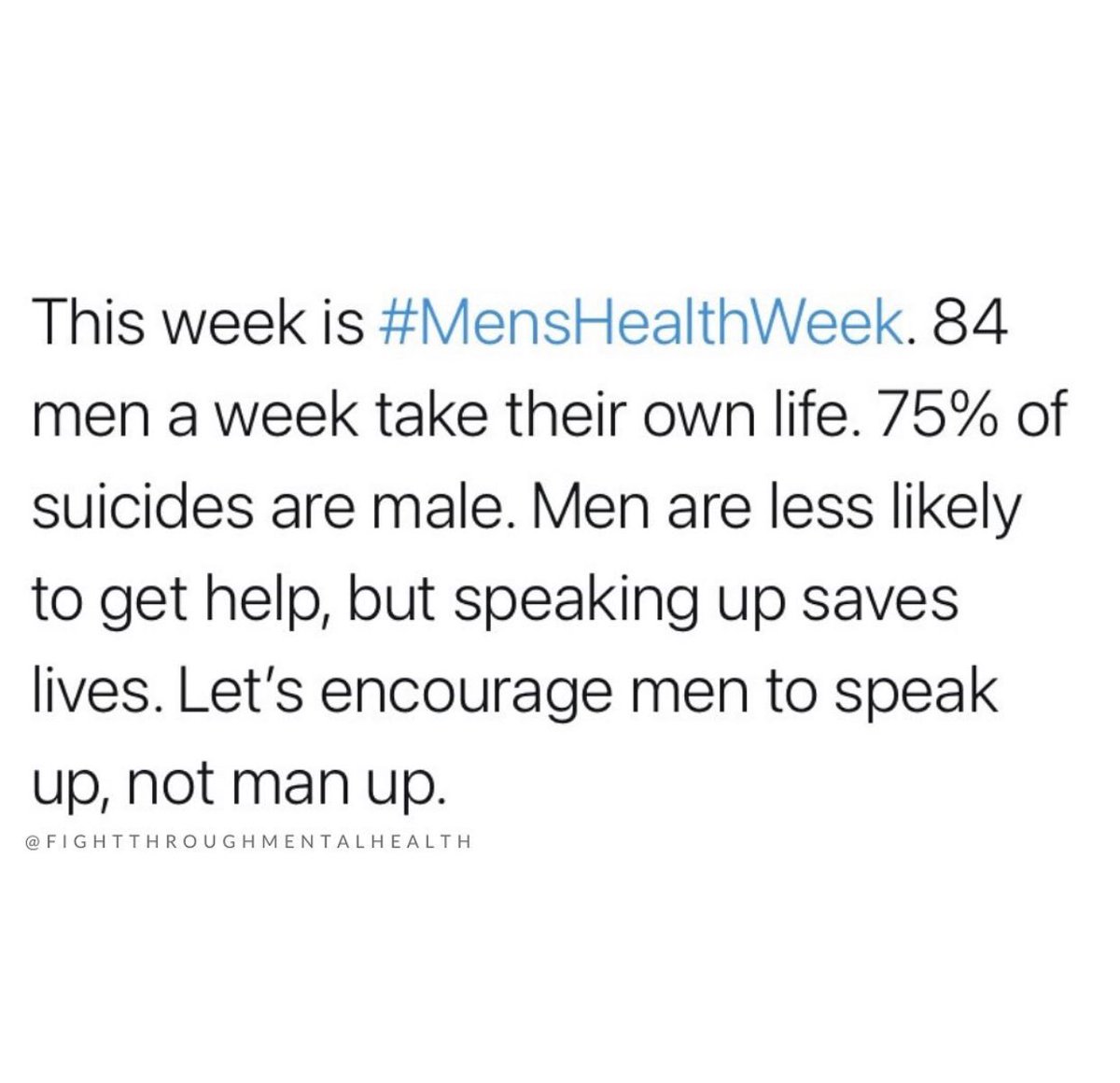 🤍 #MensHealthWeek