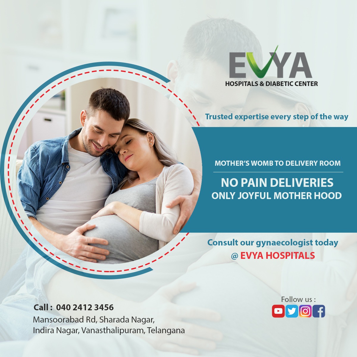 evyahospitals's tweet photo. Are you searching for the best gynecologist in Hyderabad. Then you can choose EVYA HOSPITALS. Evya hospitals are the super multispecialty hospital with best infrastructure and highly  advanced  trained doctors for gynecology problems at EVYA HOSPITALS. #gynecologist https://t.co/QHobmGXlP0