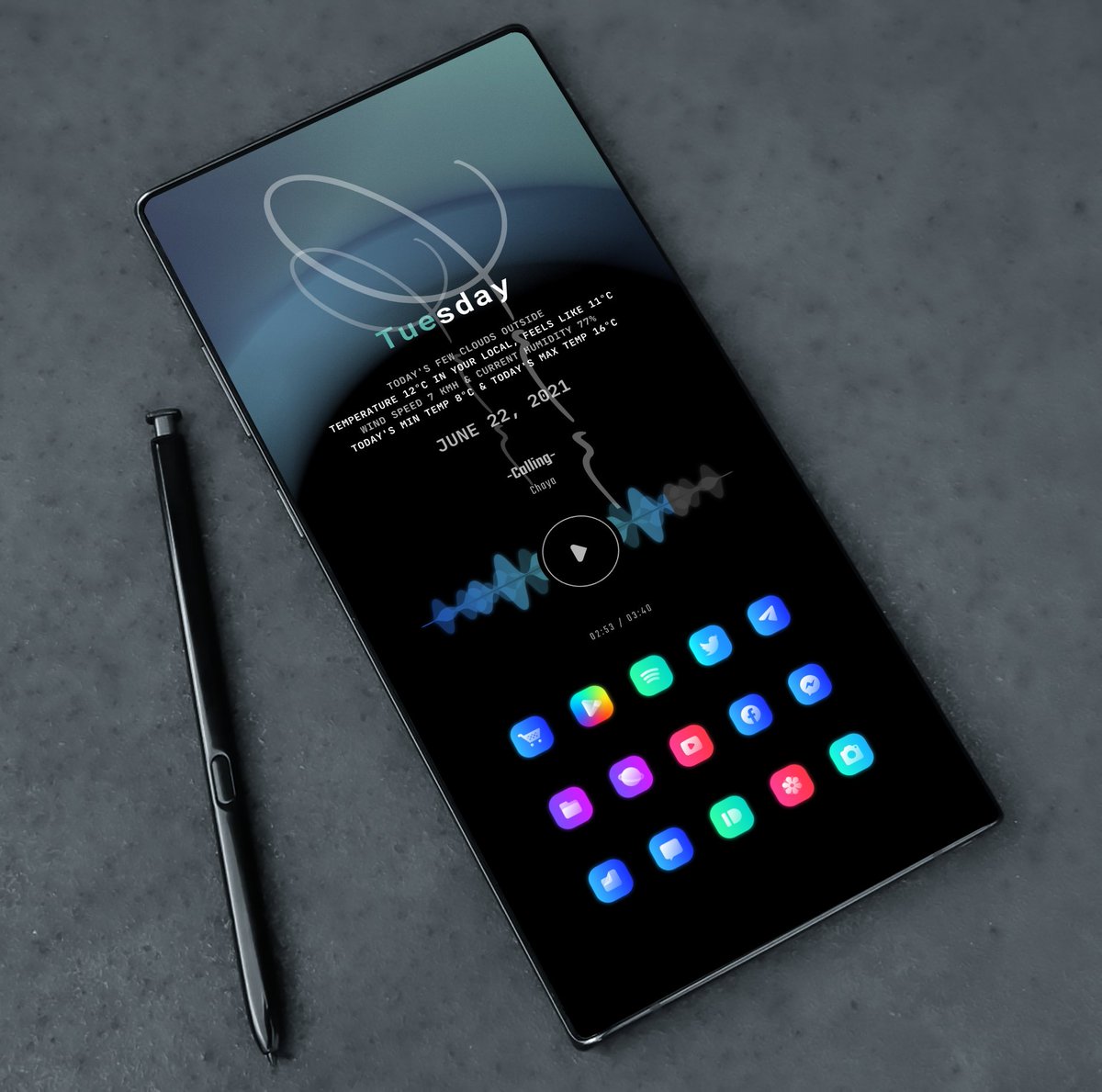 debugtiger's tweet photo. For today 😋 ( main phone )

#Wallpaper >>

@subham2888 Pixurr

#Widgets >>

@wigebox Woods
@RajjAryaa Square

#Icons >>
@lkn9x GLO

#Template >>

@Marcel73390851 🤝🏻

#Android #Homescreen
#Setup #Kustom #KWGT https://t.co/OH1POagNuw