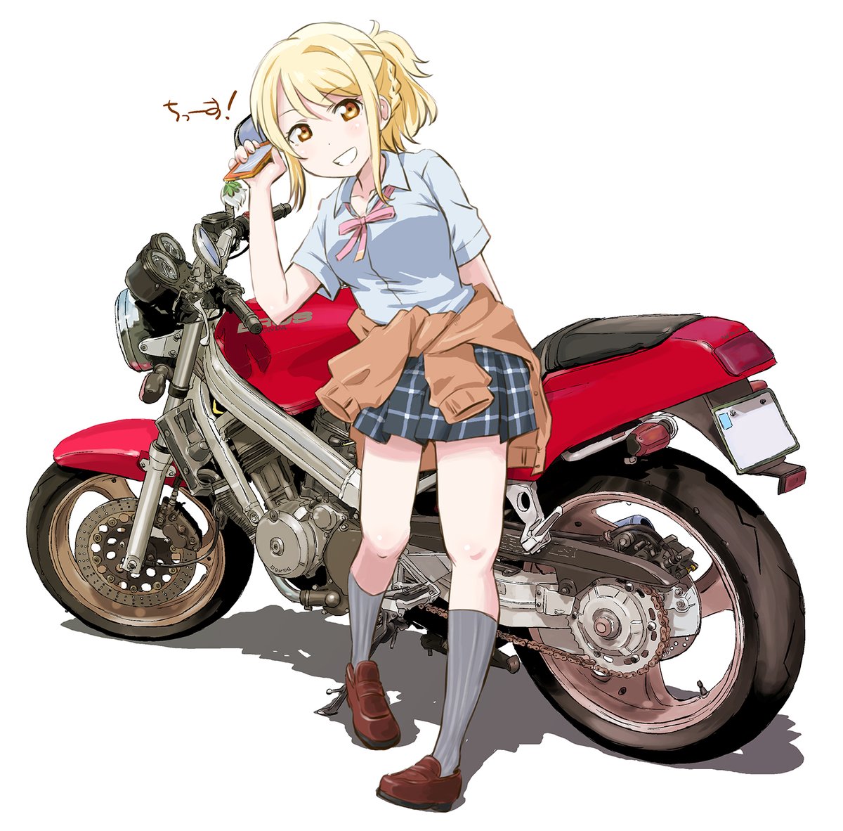 「#見た人もなにか無言でホンダあげる 」|まるよのイラスト