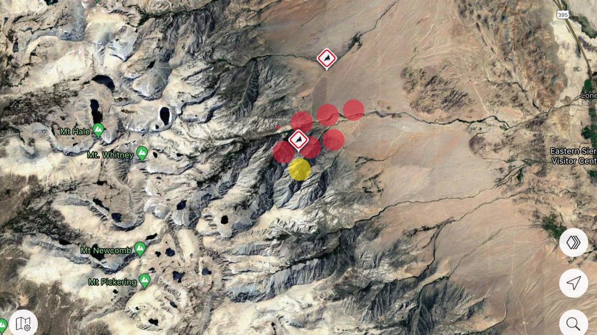 A2mCloud's tweet photo. #InyoCreekFire #CA πΊπΈ
0% contained +400 acres - Type 3 with potential to be Type 2. Active fire behavior.
#InyoCounty #LonePine #MtWhitney
#staysafe #alert2me #active #wildfires https://t.co/Ixve2oHDfi