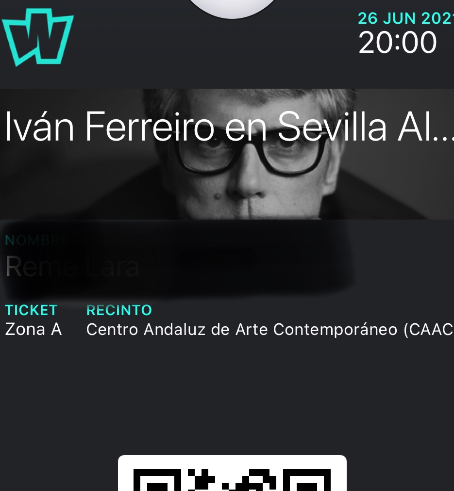 javierignacioga's tweet photo. Hola! Tengo dos entradas contiguas para ver a los grandes 
@ivanferreiro y
@amaroferreiro
 en Sevilla, el próximo día 26, en el 
@caac_sevilla , y lamentablemente no puedo asistir por trabajo.
2 entradas zona A. 
Sin gastos de gestión! Si te interesan, x privado!
Gracias!! https://t.co/ANbRB3koJA