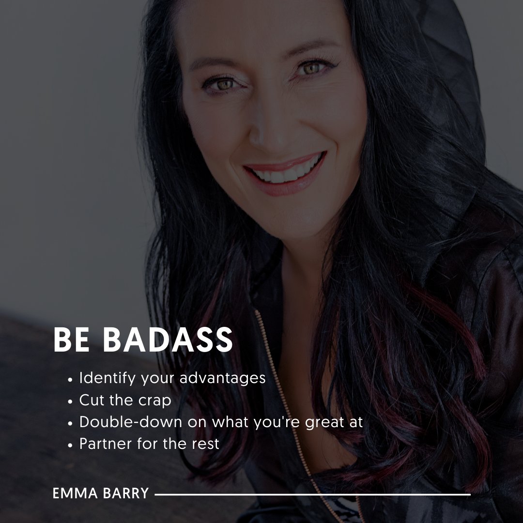 EmmaCCBarry's tweet photo. BE BADASS
Identify your advantages
Cut the crap
Double-down on what you're great at
Partner for the rest
#BBA2021 #goodsoulhunting #futureoffitness #smallbusiness #innovation #boutiquefitness #health #fitness #embracingchange https://t.co/9sazduwb7q