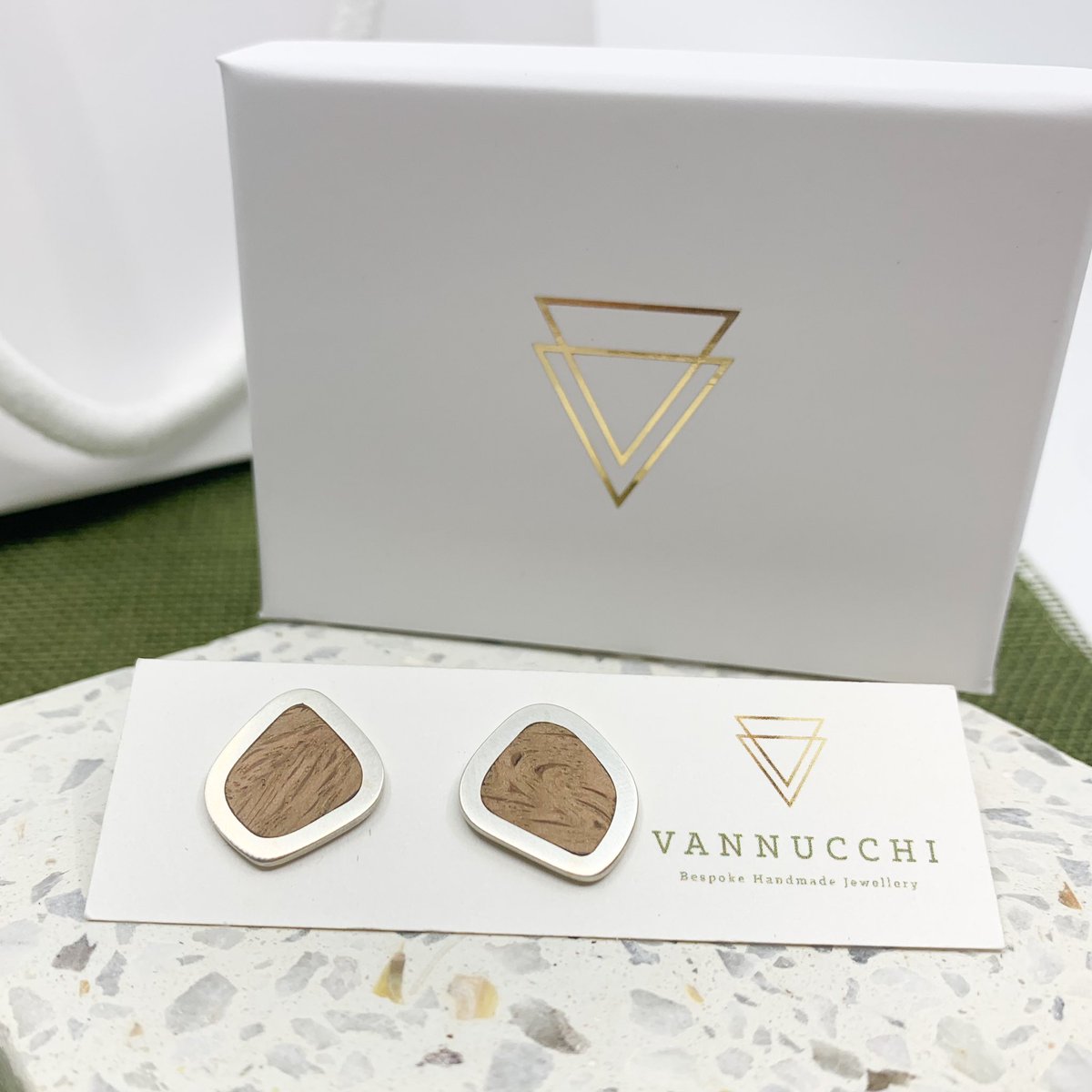 I have wanted to combine wood with some of my stone inspired designs to be in keeping with Vannucchi’s traditional styling, but also as a hint to my woodland inspiration. I’m pretty chuffed with the outcome. What do you all think? #vannucchijewellery