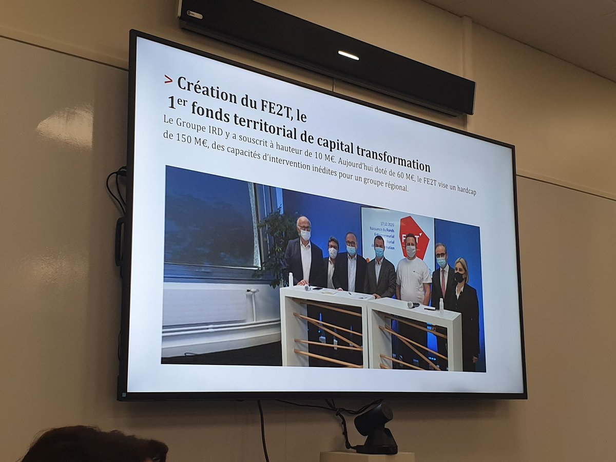 GroupeIRD's tweet photo. "Déjà 60 M€ aujourd'hui pour le nouveau fonds territorial #FE2T, une combinaison inédite de compétences en transformation et d'intervention financière" https://t.co/fK5j6rXwML