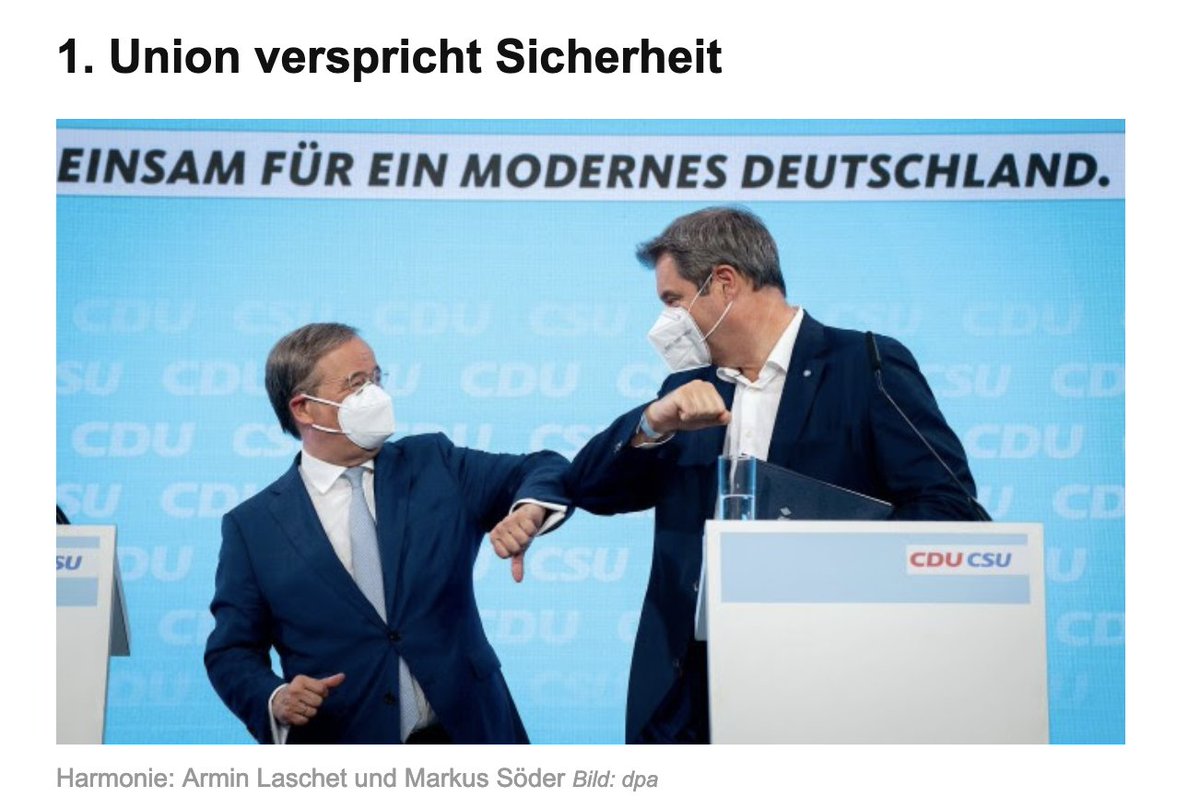 Mind4Numbers's tweet photo. @faznet Netter Bildausschnitt im heutigen Frühdenker Newsletter: "Einsam für ein modernes Deutschland"😀 https://t.co/Y98NY05HZL