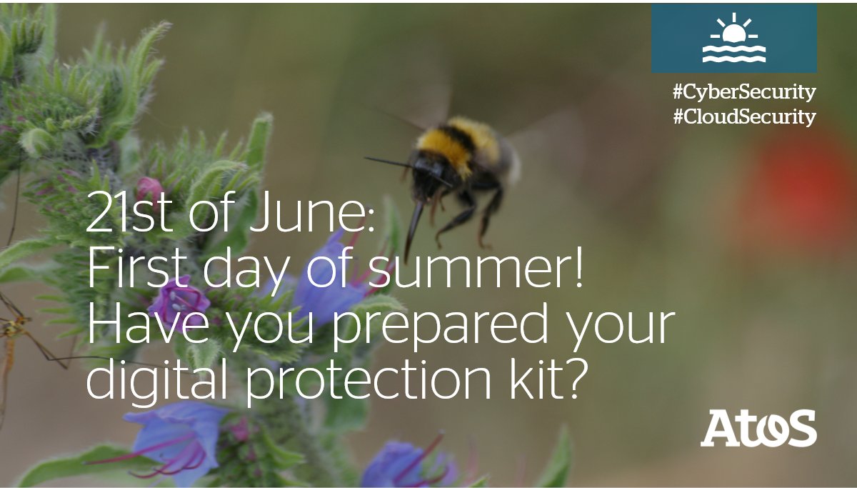 sofynolo's tweet photo. [#SummerDay] 😎 Think about your digital protection kit:
✅ HSM
✅ SSO
✅ IAM
✅ Electronic Signature 
✅ PKI
✅ Managed security services 
🚑 In fact all your #CyberSecurity needs are here 😉 https://t.co/Plwf91voRL
#DigitalSecurity #AtosDigitalSecurity https://t.co/6Em9uNjHiO