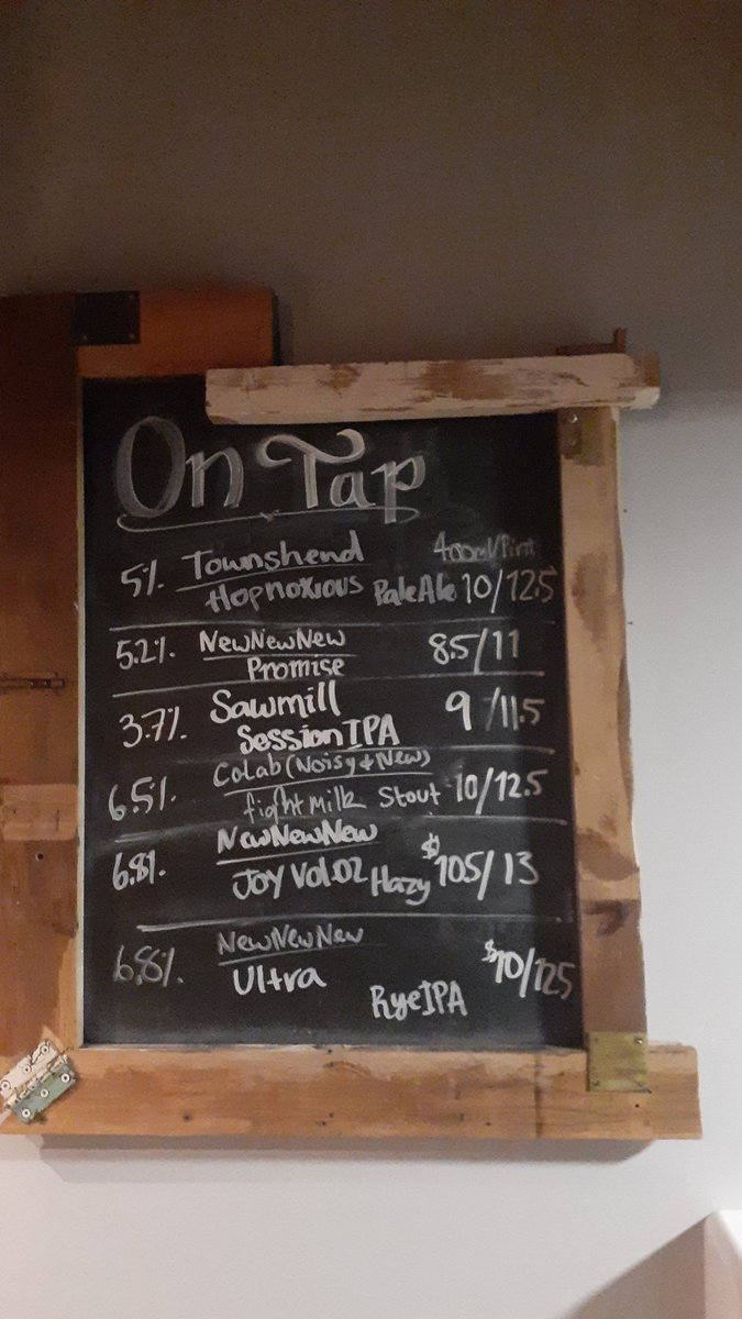 Here at Sessions, quite a good selection of beer on tap today.