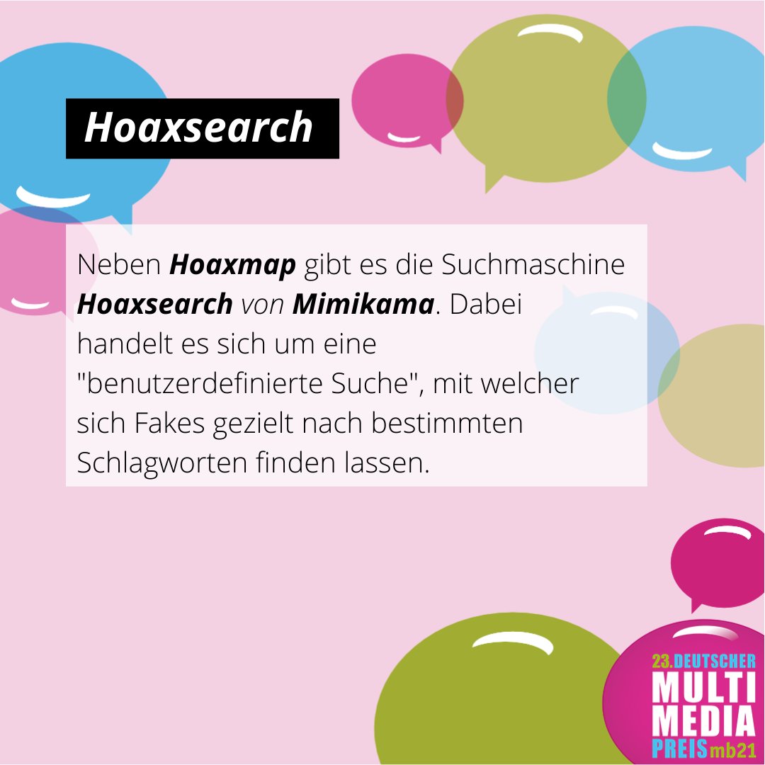 mb21_dd's tweet photo. Wusstet ihr schon, dass #Falschmeldungen auch als #Hoax bezeichnet werden?🤔
Auf #Hoaxmap & #Hoaxsearch könnt ihr #FakeNews gezielt nach Bundesland, Ort oder Schlagworten suchen. Schaut mal vorbei! #ThinkTuesday #WhatTheFake #MB21 @ZDDK_ #criticalThinking #GetYourFactsStraight https://t.co/WSsGMVq6aT