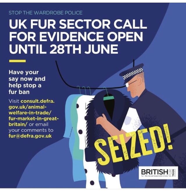 power_veggie's tweet photo. The British Fur Association wants people to email DEFRA to support them &amp; oppose the ban on importing fur. If, you strongly SUPPORT the ban on fur imports, please email DEFRA &amp; make sure they know your opinion on the vile fur trade. This has to be done by 28 June to be counted. https://t.co/1w2yFpyUfB