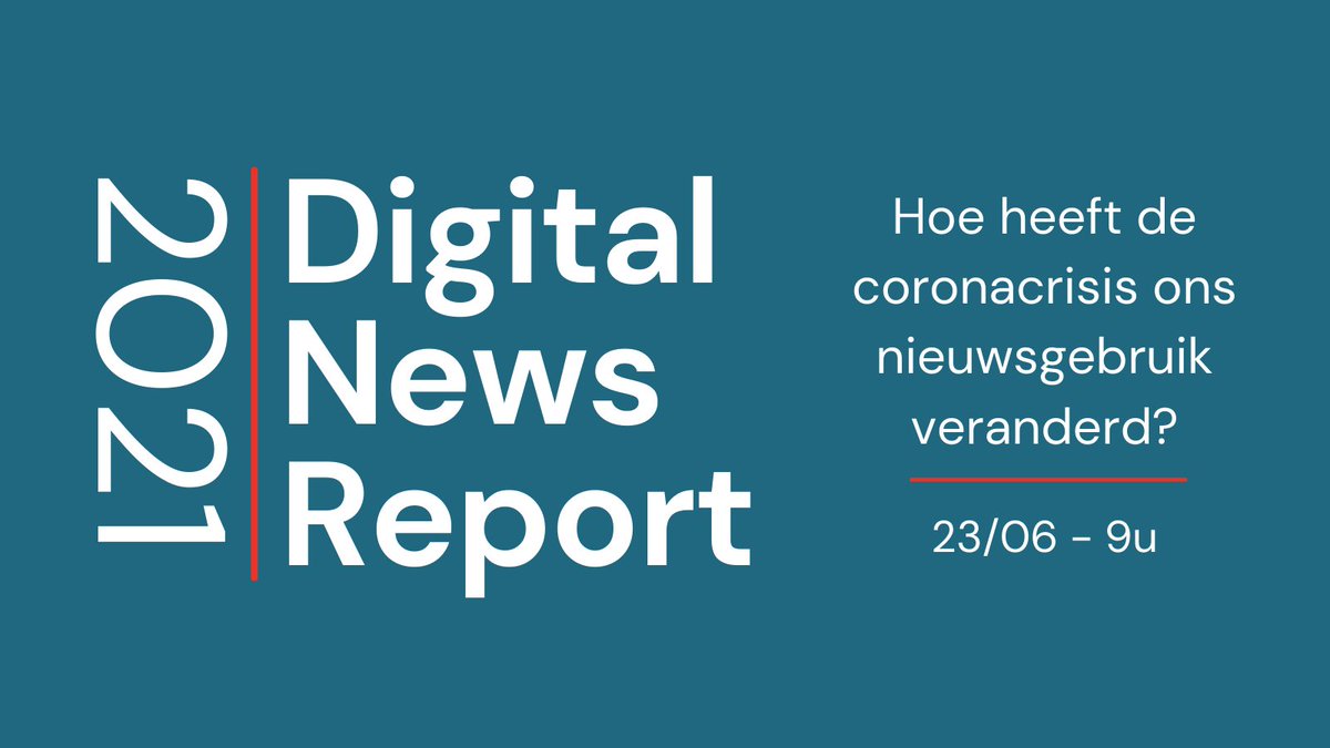 rubenvdplas's tweet photo. 📢 Morgen is het zover! Op 23/06 om 9u gidst @imec_smit  je in onze webinar door de Vlaamse cijfers van het laatste Digital News Report. Wil je de webinar graag bijwonen? Registreren kan nog steeds via deze link: https://t.co/mRkbU5I2yp #DNR21 @risj_oxford https://t.co/ukWAlkSbKn