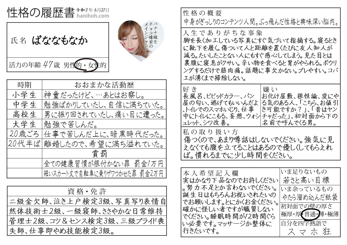 ばななもなか ひんしのじょうたいだ Bananamonaca Twitter