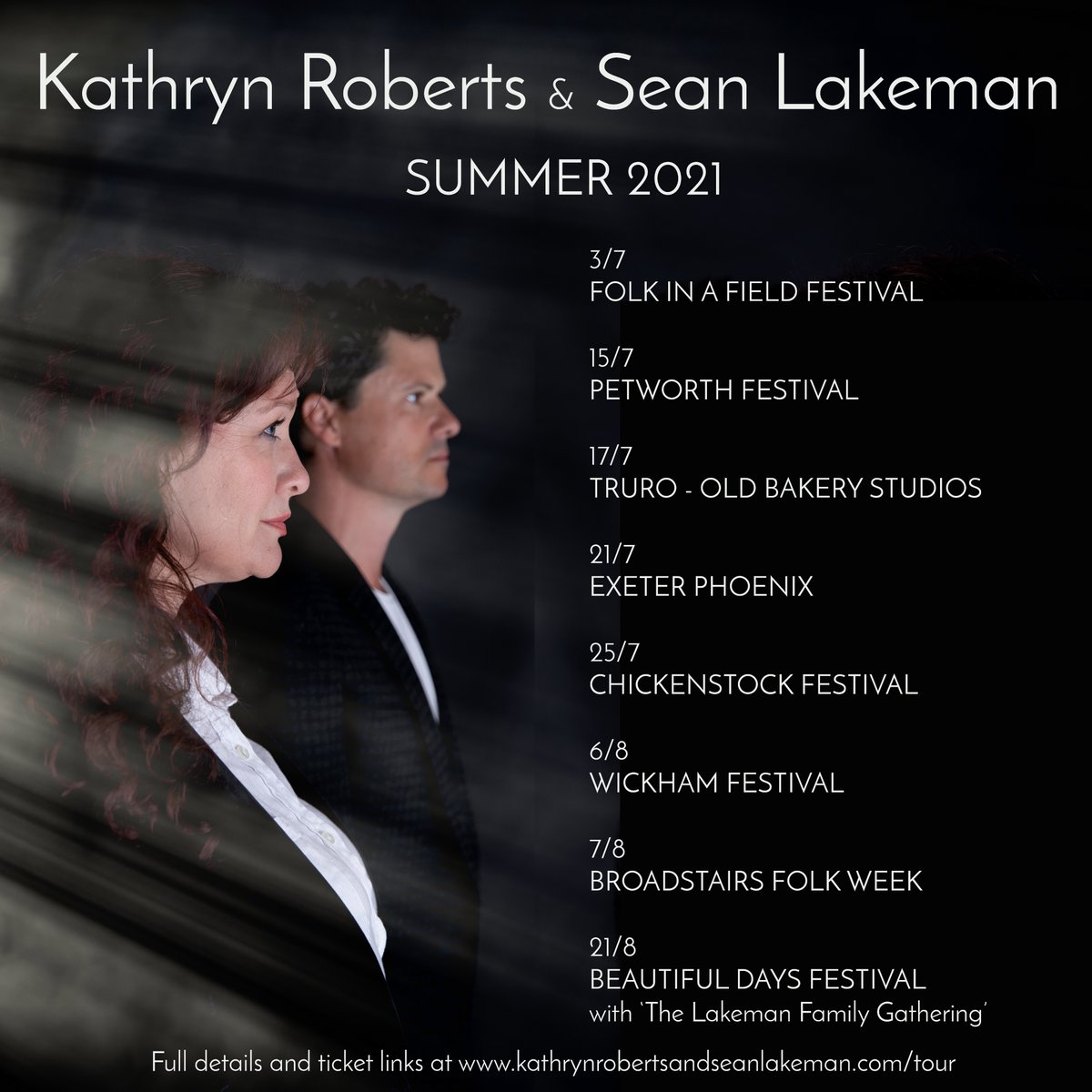 ᴋᴀᴛʜʀʏɴ ʀᴏʙᴇʀᴛs + sᴇᴀɴ ʟᴀᴋᴇᴍᴀɴ (@kathryn_sean) on Twitter photo We are SOOOO looking forward to these shows throughout the summer
<a href="/folkinfieldfest/">Folk in a Field Fest</a> <a href="/PetworthFest/">Petworth Festival</a> <a href="/OldBakeryTruro/">Old Bakery Studios #Truro</a> <a href="/exeter_phoenix/">Exeter Phoenix</a> <a href="/chickenstockuk/">Chickenstock Festival</a> <a href="/festivalwickham/">Wickham Festival</a> <a href="/FolkWeek/">Broadstairs FolkWeek</a> <a href="/BDsfestival/">Beautiful Days</a>
#livemusic #folkmusic #GiGS We are SOOOO looking forward to these shows throughout the summer
<a href="/folkinfieldfest/">Folk in a Field Fest</a> <a href="/PetworthFest/">Petworth Festival</a> <a href="/OldBakeryTruro/">Old Bakery Studios #Truro</a> <a href="/exeter_phoenix/">Exeter Phoenix</a> <a href="/chickenstockuk/">Chickenstock Festival</a> <a href="/festivalwickham/">Wickham Festival</a> <a href="/FolkWeek/">Broadstairs FolkWeek</a> <a href="/BDsfestival/">Beautiful Days</a>
#livemusic #folkmusic #GiGS